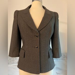 New Antonio Melani Brown 3/4 Sleeves Jacket Size 6